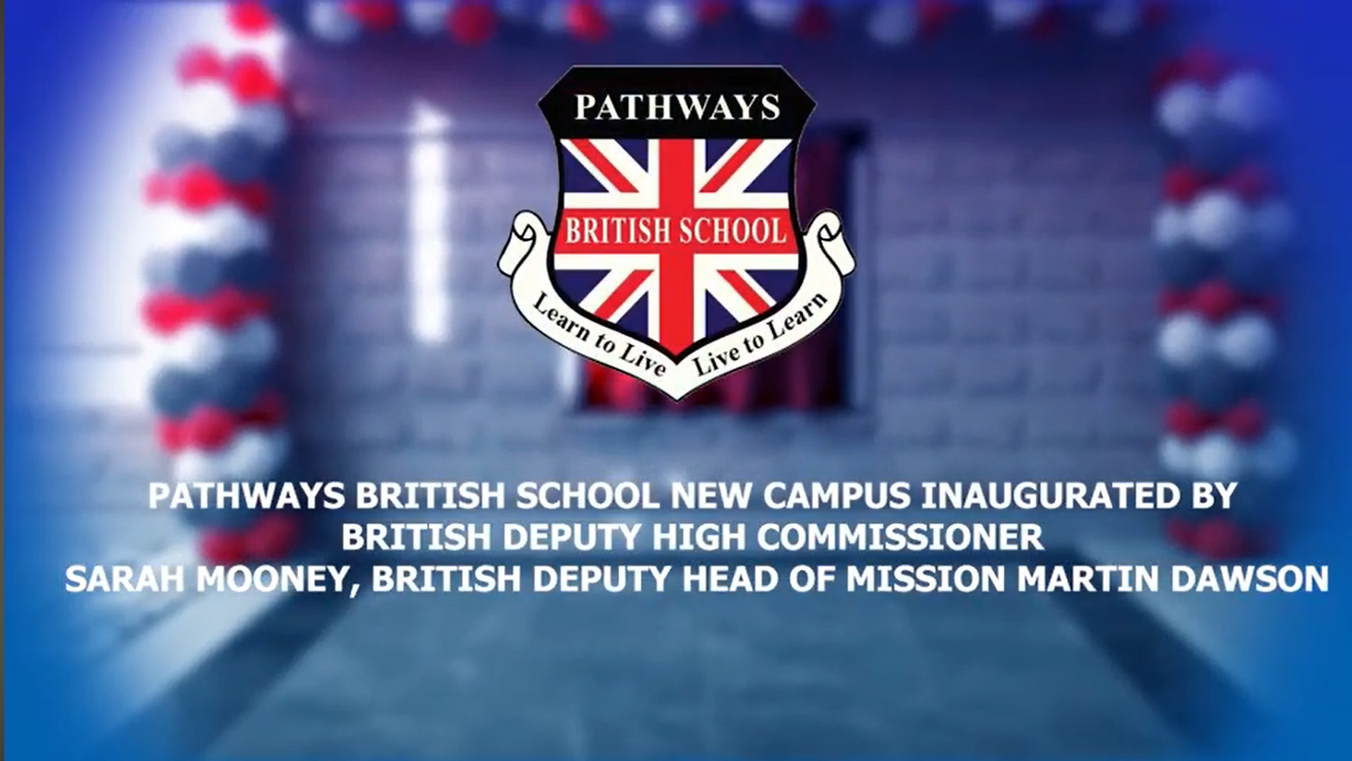 Ms. Sarah Mooney (British Deputy High Commissioner) at Opening Ceremony of Pathways British School